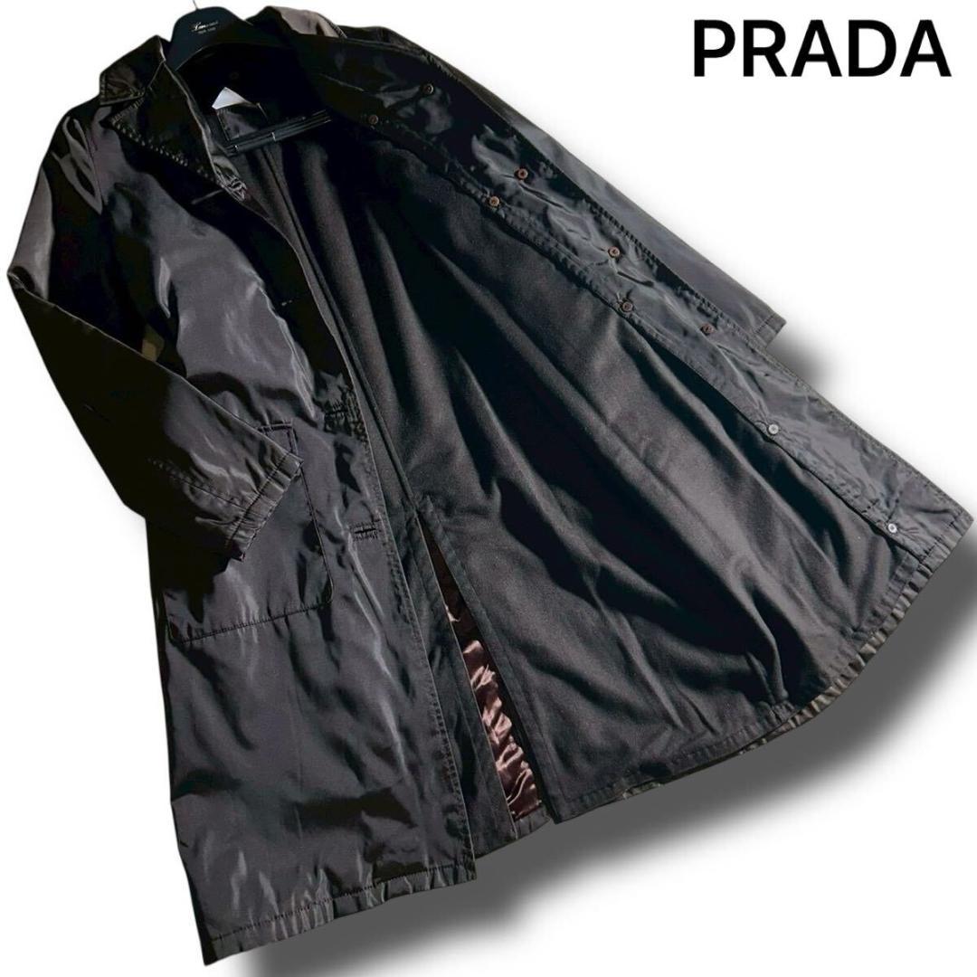 PRADA プラダ ナイロン チェスターコート レディース