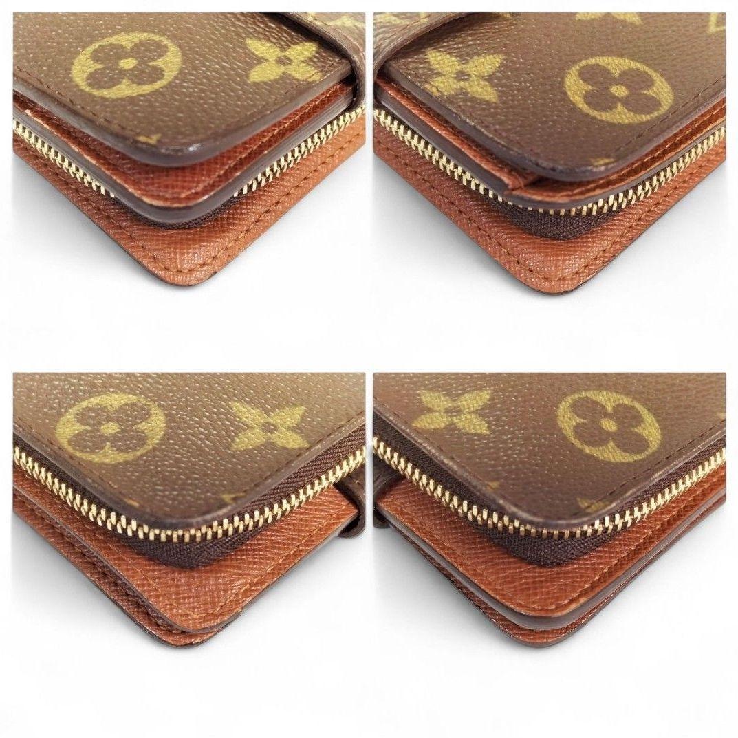 ☆美品☆ ルイヴィトン モノグラム コンパクトジップ M61667 二つ折り財布