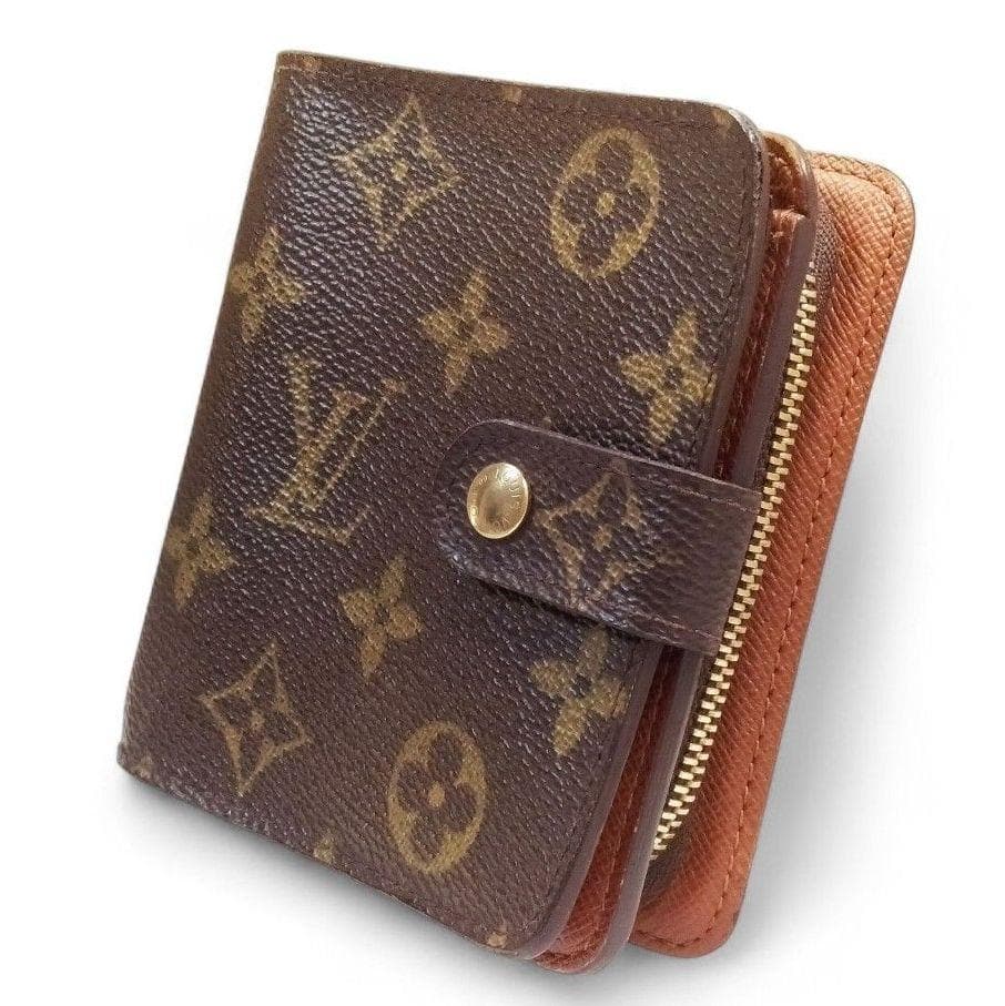 ☆美品☆ ルイヴィトン モノグラム コンパクトジップ M61667 二つ折り財布