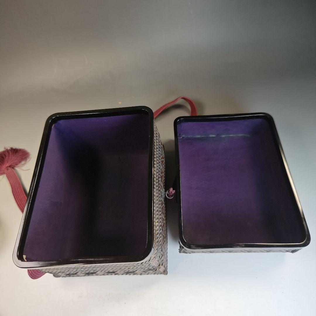 イ834 茶籠『御所籠一式　野点道具』茶篭　茶道具　網代籠