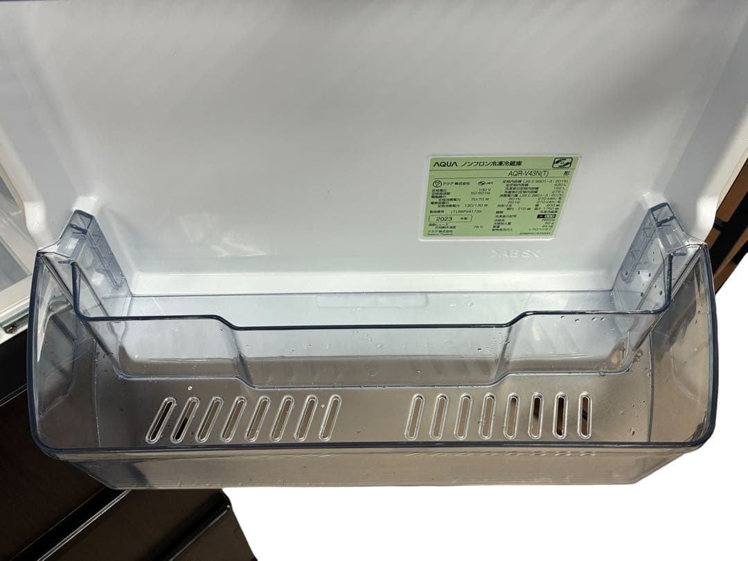 ◯AQUA 2023年製 430L 4ドア冷蔵庫 AQR-V43N 冷蔵庫