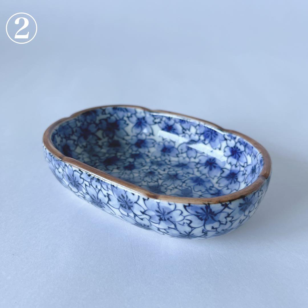 京焼　清水焼　正峰窯　染付桜尽　向付