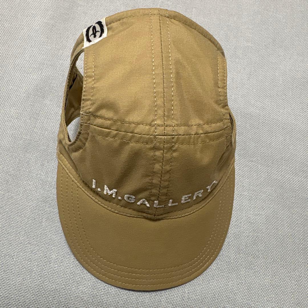 I.M.GALLERY 犬用キャップ ベージュ・ワングラス