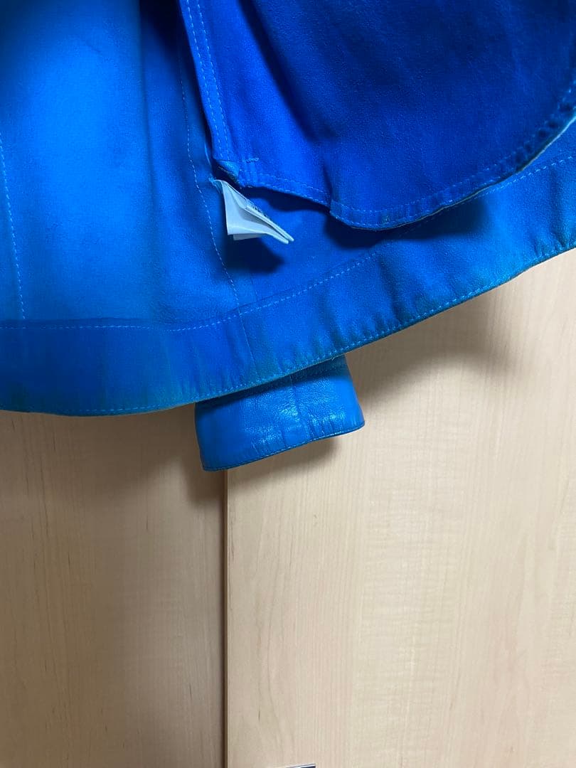 マ*ロ様 PAUL SMITH シングルライダースジャケット 青