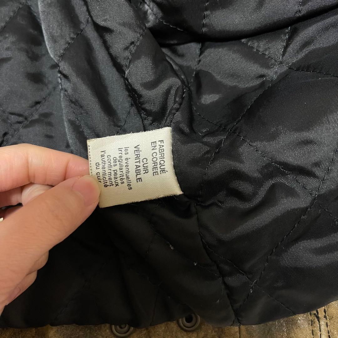 vintage レザー シングルライダース　ジャケット 肉厚 本革 M