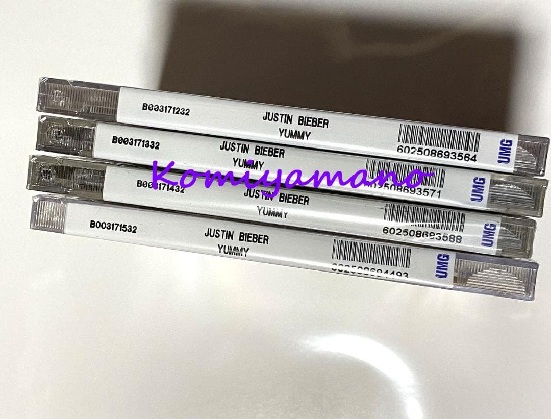 ジャスティン・ビーバー 直筆サイン入り Yummy コンプセット Bieber