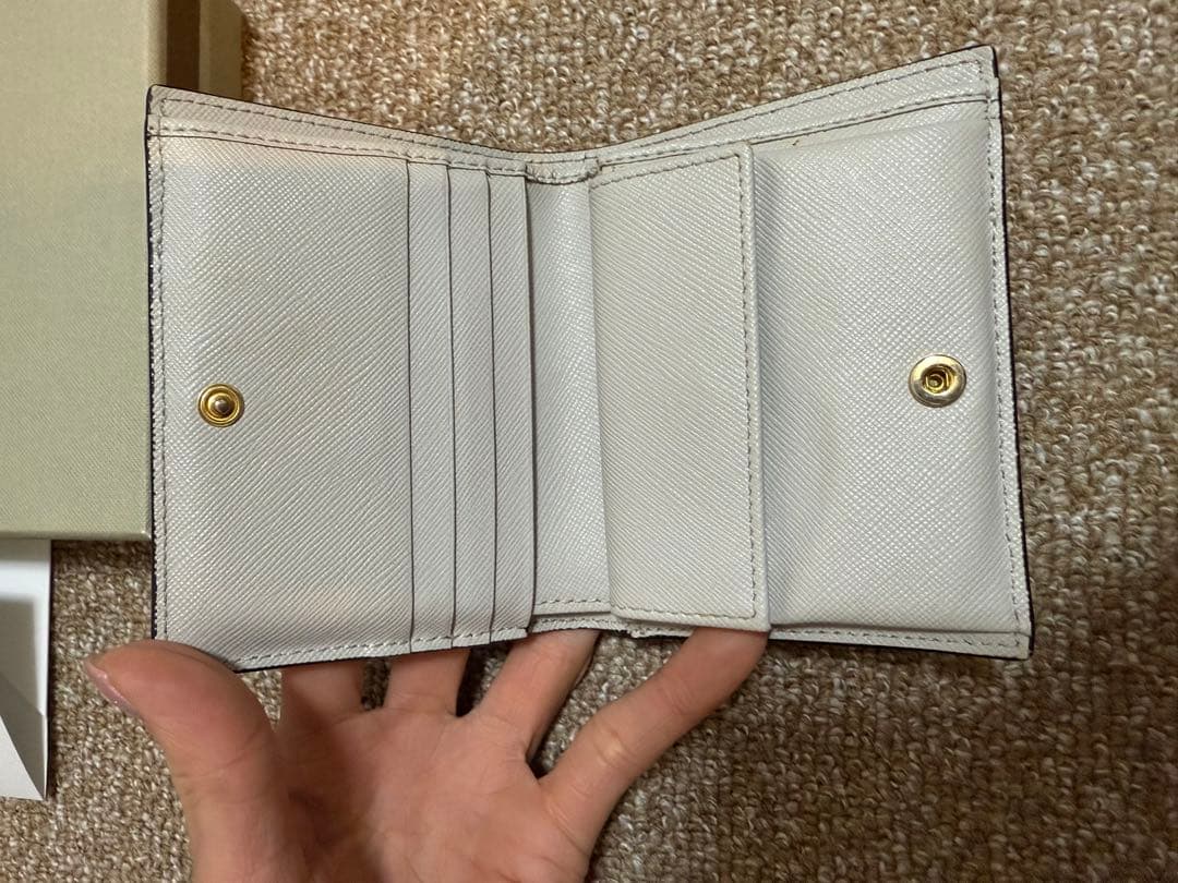 MARNI 二つ折り財布 レッド/ベージュ