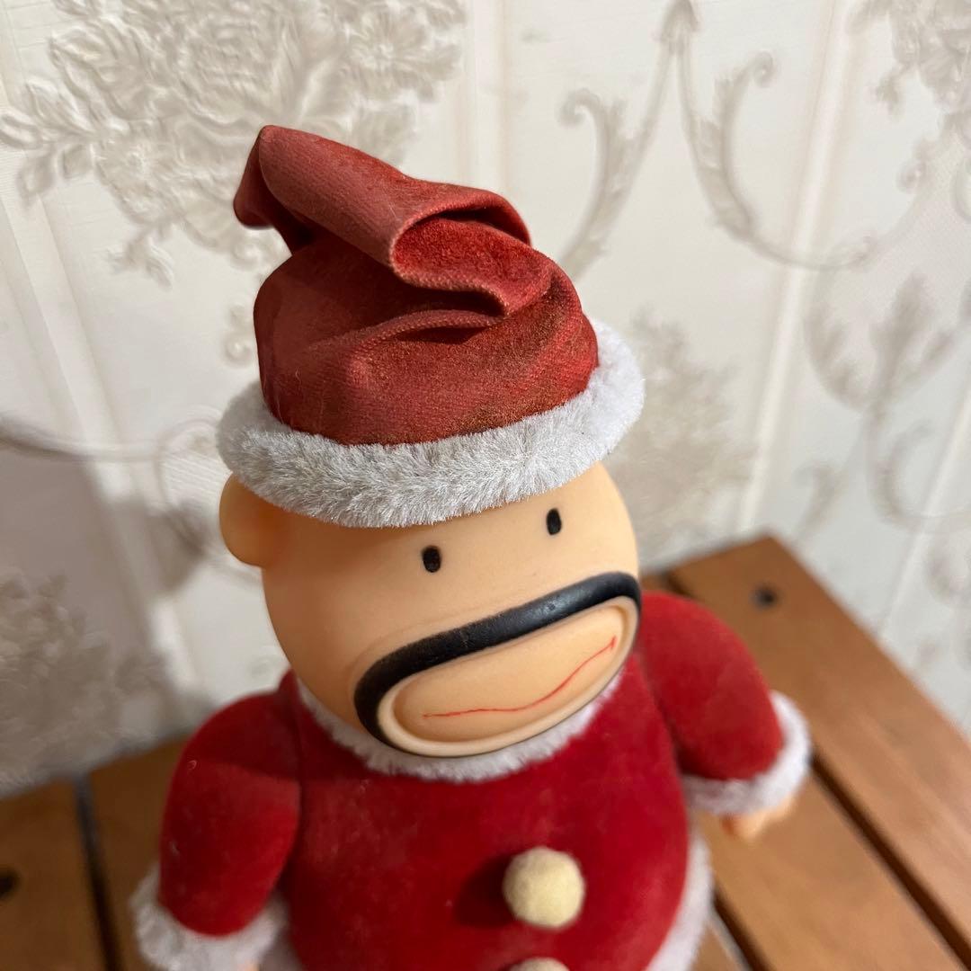 【アンティーク】Meiji CMらんど カールおじさん サンタコス ソフビ人形