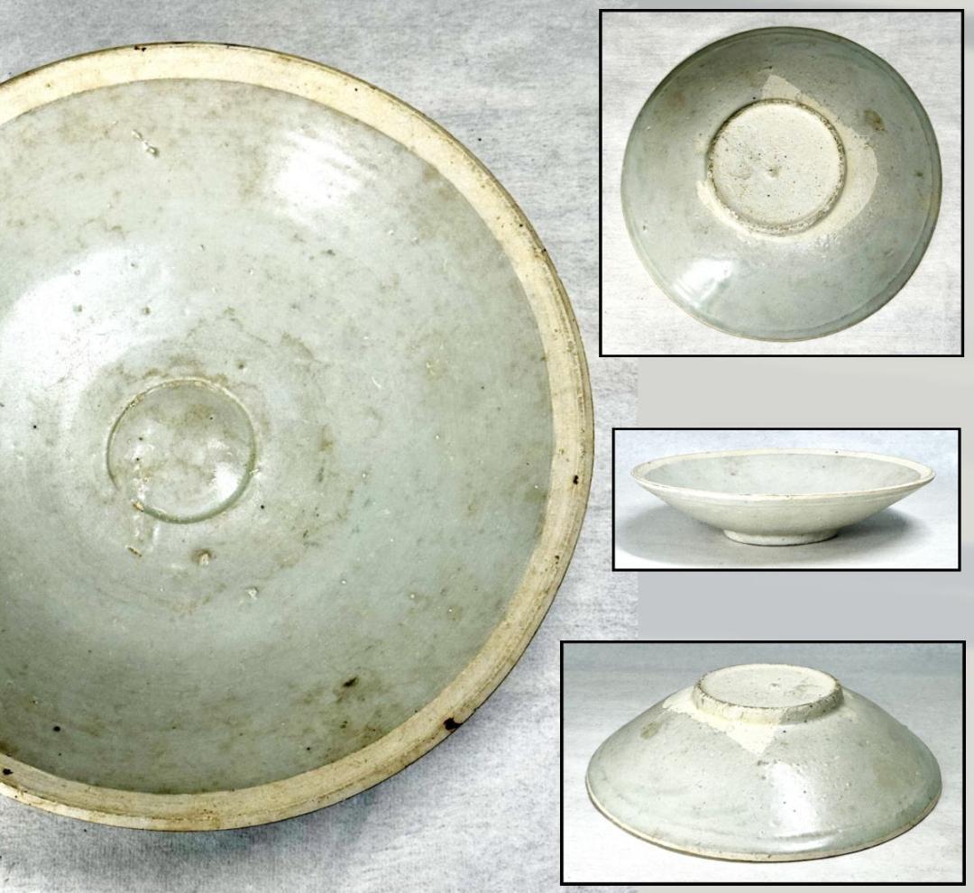 宋時代 青磁茶碗 古美術 時代品 伝世品焼物 歴史唐物 ウブ品 WWTT298