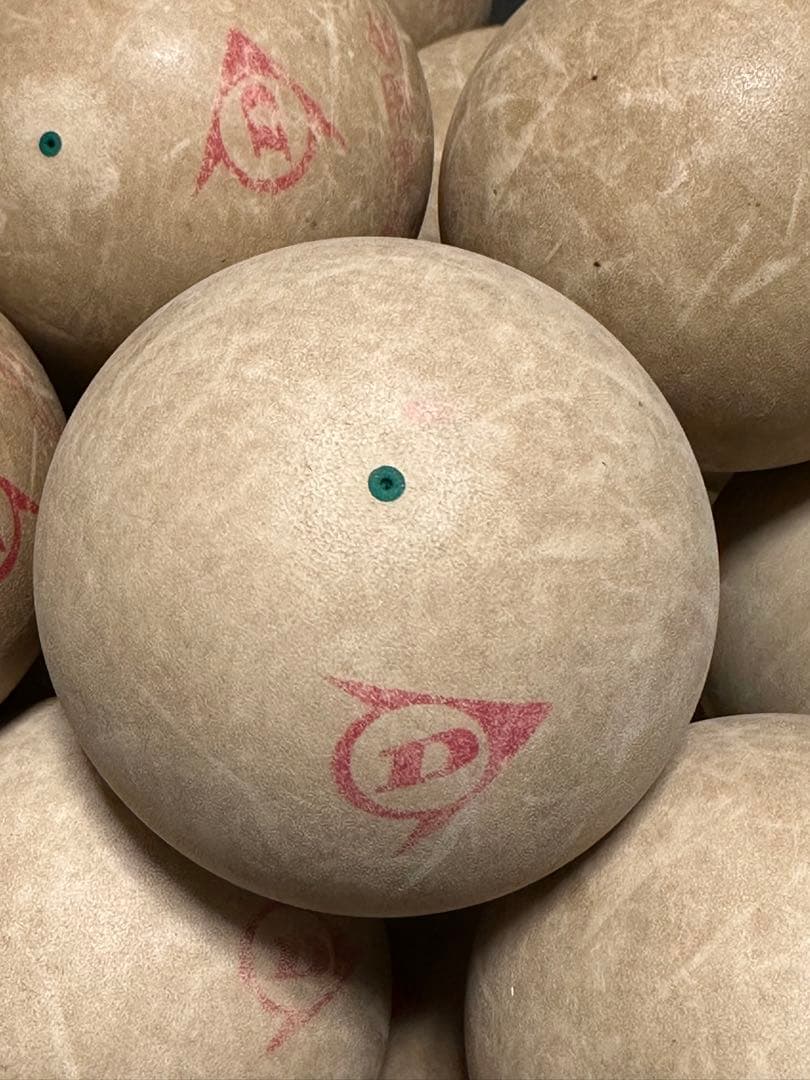 ソフトテニス　DUNLOP赤　100球　中古