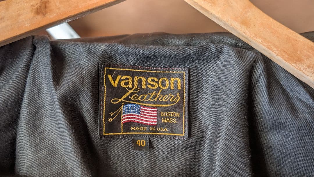 T*様 VANSON 40 シングルライダース レザージャケット