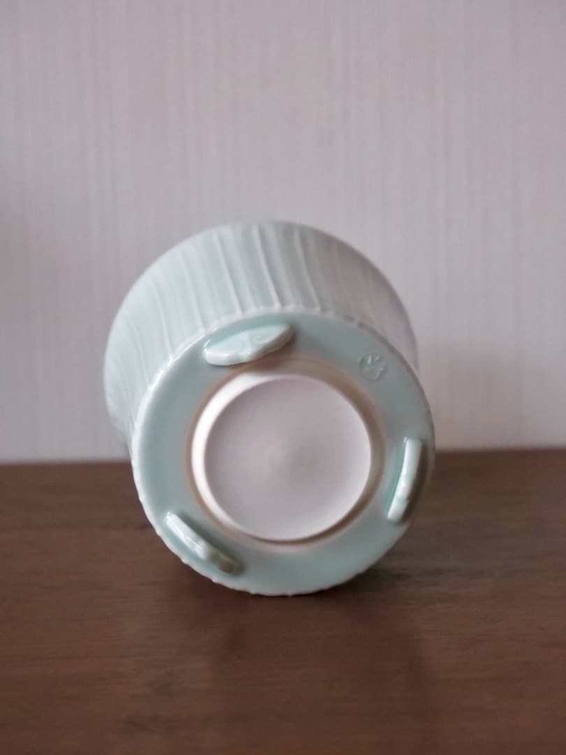 相馬晃　青白磁　しのぎ　香炉　香道具　箱付　茶道具　Q2256