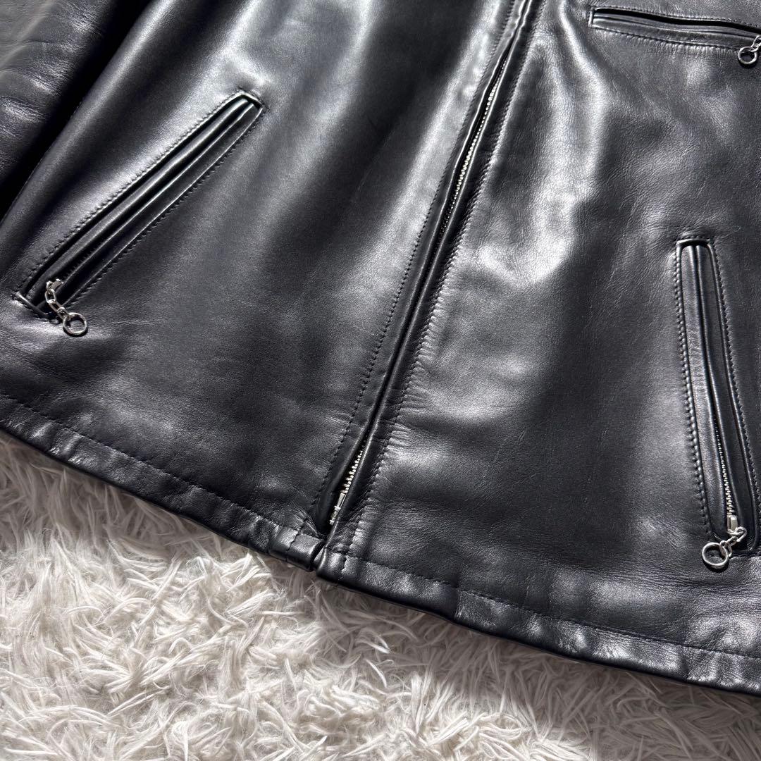 極美品/現行✨schott ライダースジャケット　シングル 641 黒40