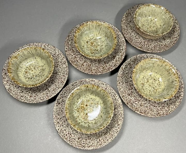 【エビス】酒器 徳利 酒盃 美濃焼 在銘 清風造 細工 飴釉 酒杯 猪口