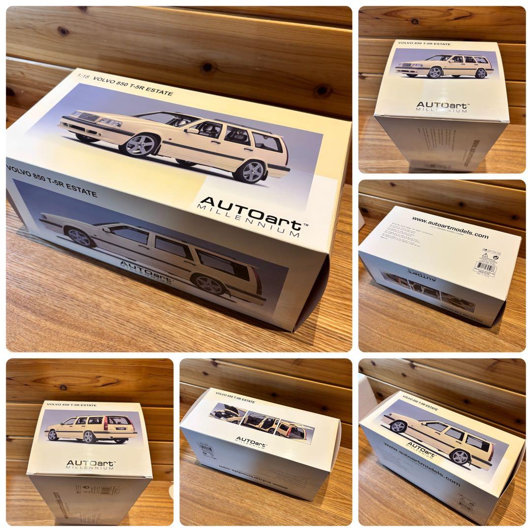 オートアート VOLVO 850 T-5R エステート クリームイエロー 絶版