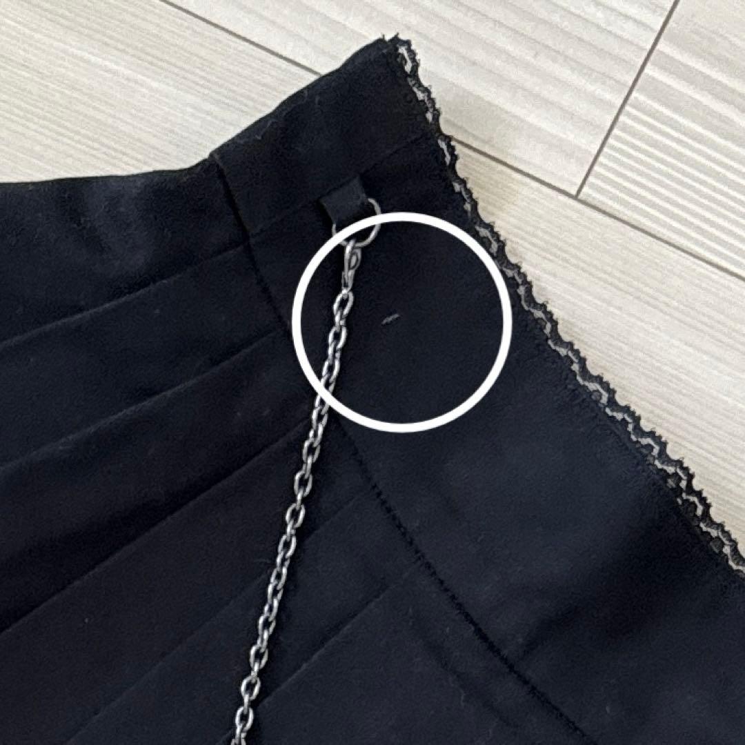 【新品】ブラックピースナウ BPN クロスチェーン付き裾レーススカート M