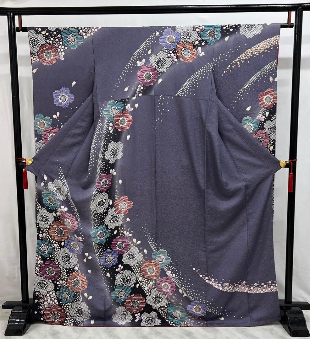 振り袖　フルセット　別誂長襦袢　成人式　金彩加工　銀通し　ますいわ屋扱い　597