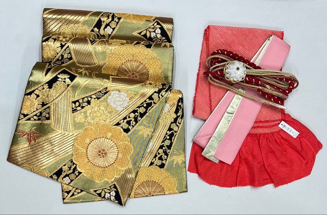 振り袖　フルセット　別誂長襦袢　成人式　金彩加工　銀通し　ますいわ屋扱い　597