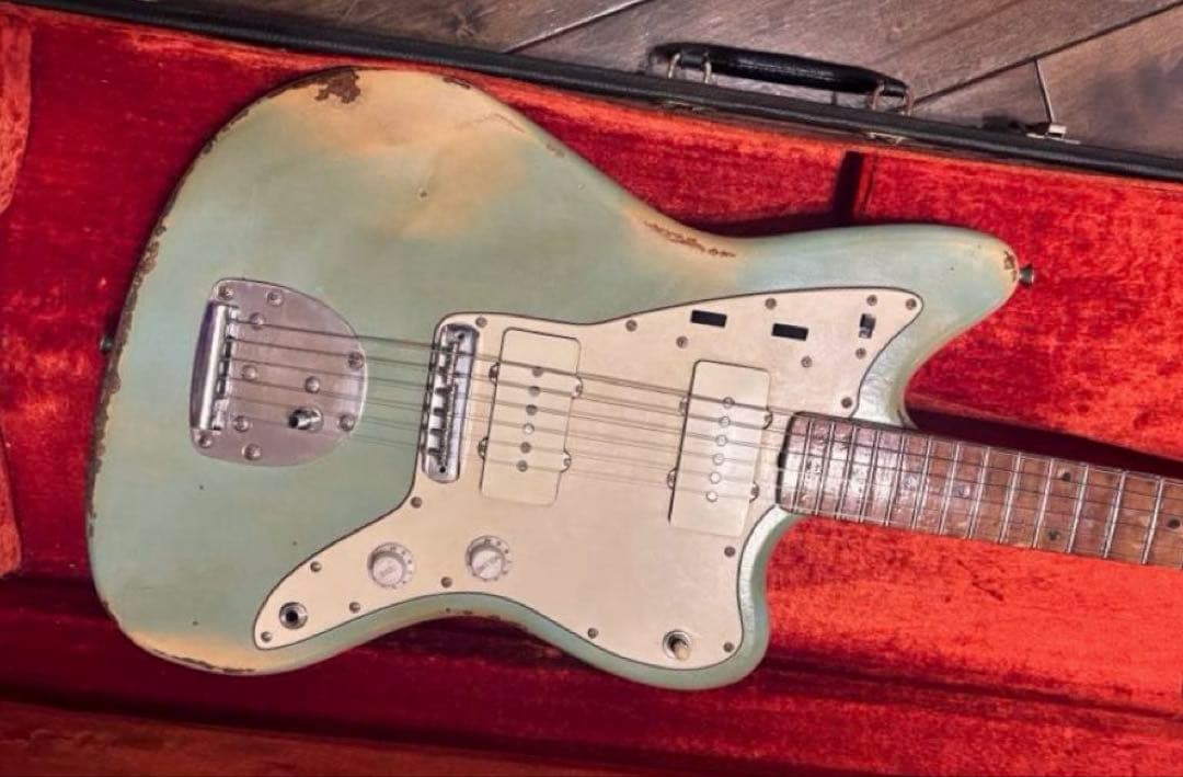 JAZZMASTERタイプ　レリック　マッチングヘッド　リバースヘッド