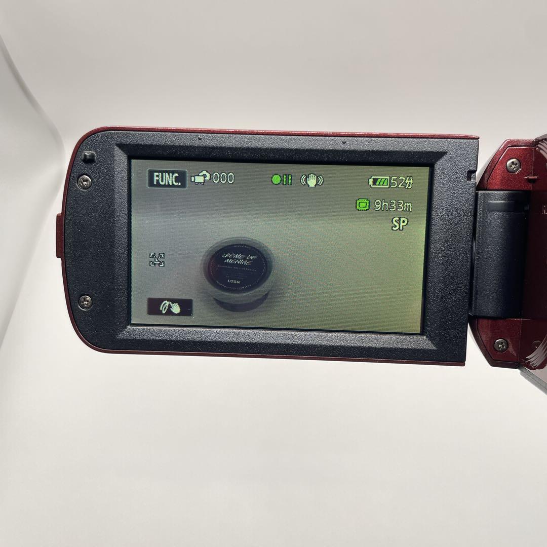 【動作品】Canon iVIS HF R21 カメラケース付 ビデオカメラ 赤