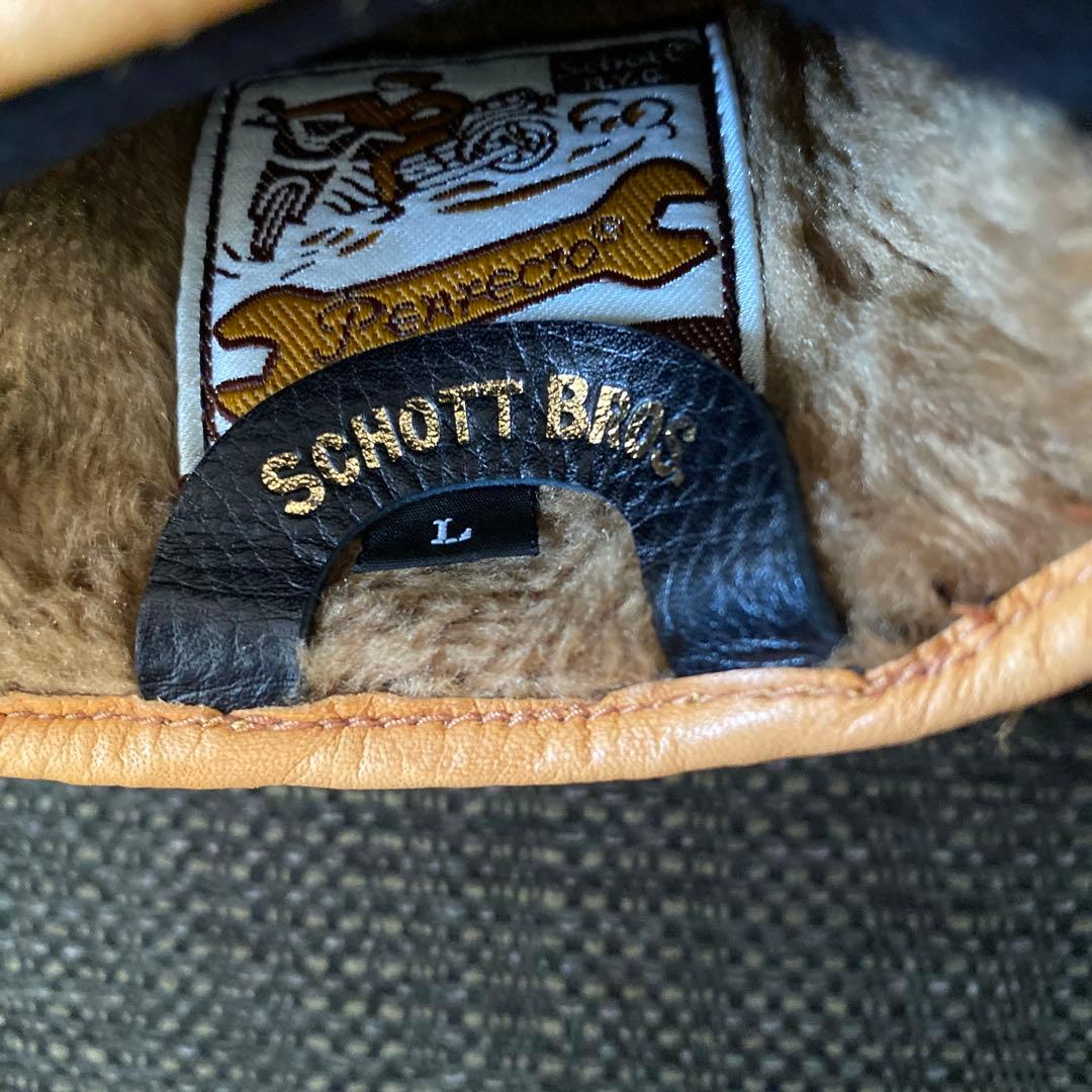 週末迄　schott ショット WINTER GLOVE キャメル グローブ