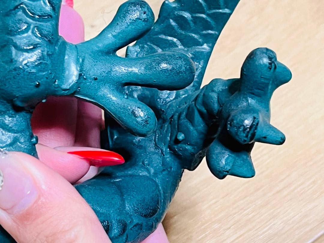 龍 昇龍 正義 金属 オブジェ 置物 インテリア 金属工芸