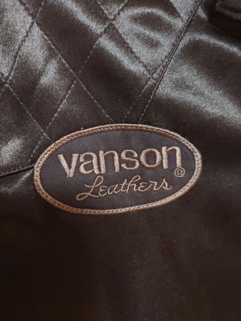 vanson ブラック シングルライダースジャケットМ