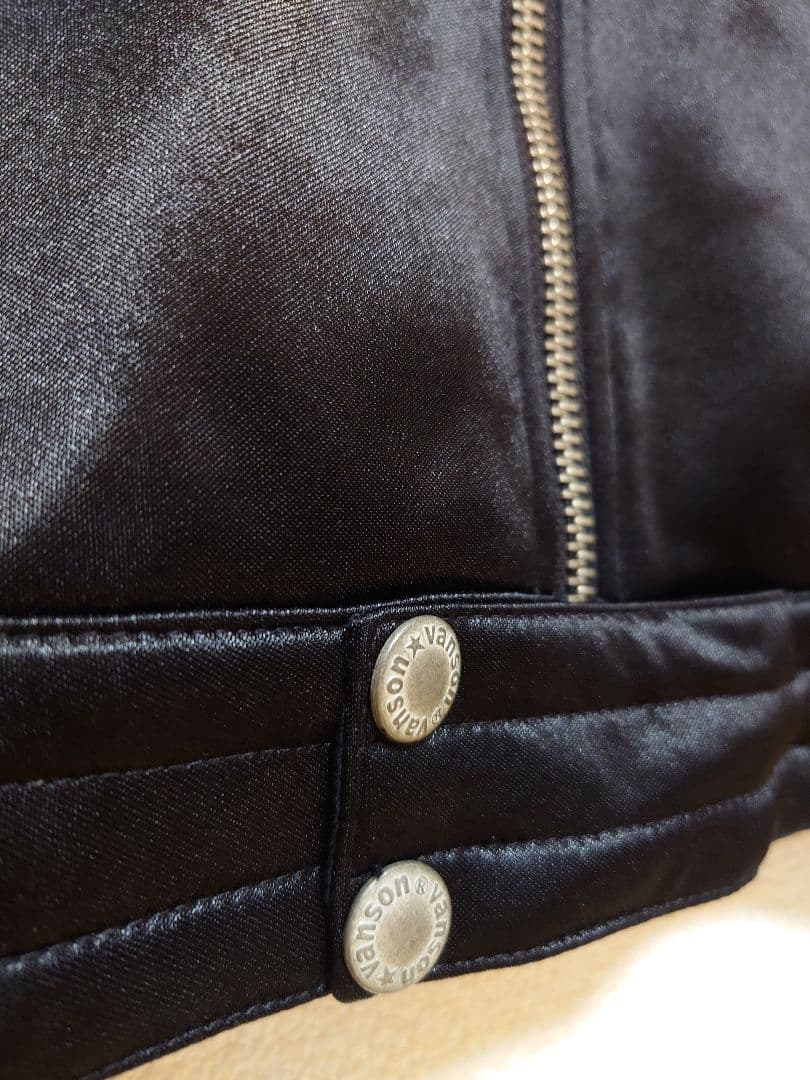 vanson ブラック シングルライダースジャケットМ