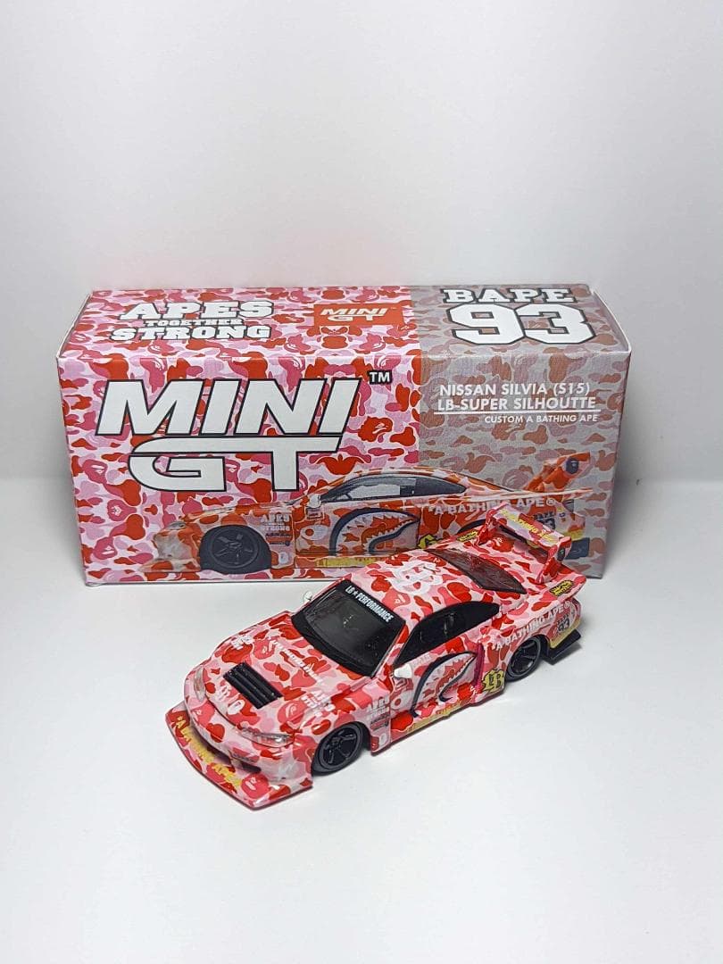 限定 LBWK Mini GT BAPE 日産 S15 + ケース付き