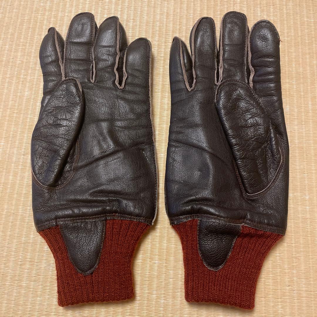 バズリクソンズ　BUZZ RICKSON'S ブラウン レザー手袋　A-10