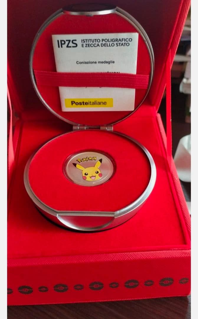 イタリア郵便局限定ポケモン純銀メダル