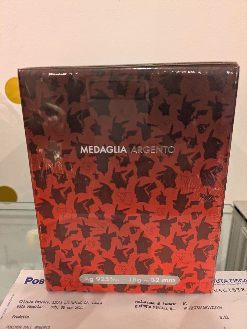 イタリア郵便局限定ポケモン純銀メダル