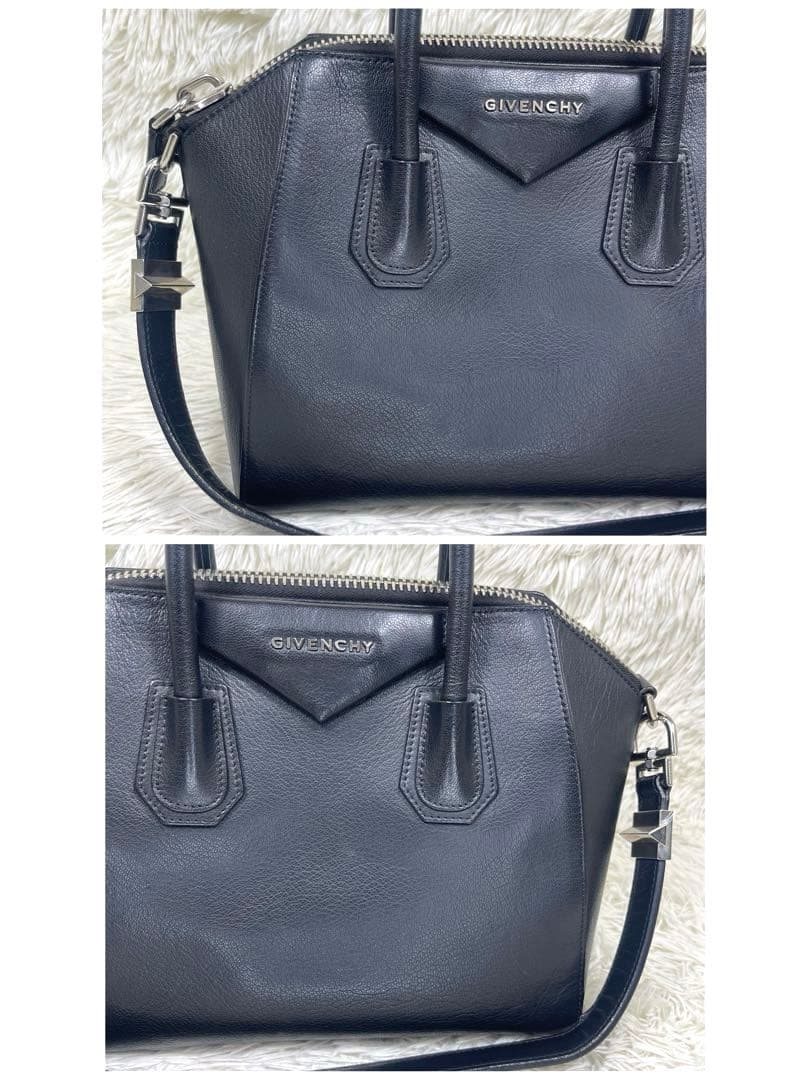 美品‼️GIVENCHY ハンドバッグ　アンティゴナ　2way ロゴ金具　レザー