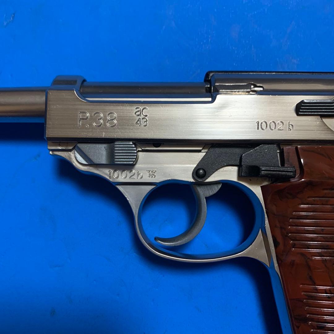 ⭕️★マルシン ワルサーP38ニッケルフィニッシュ ABS樹脂製 未発火モデルガン