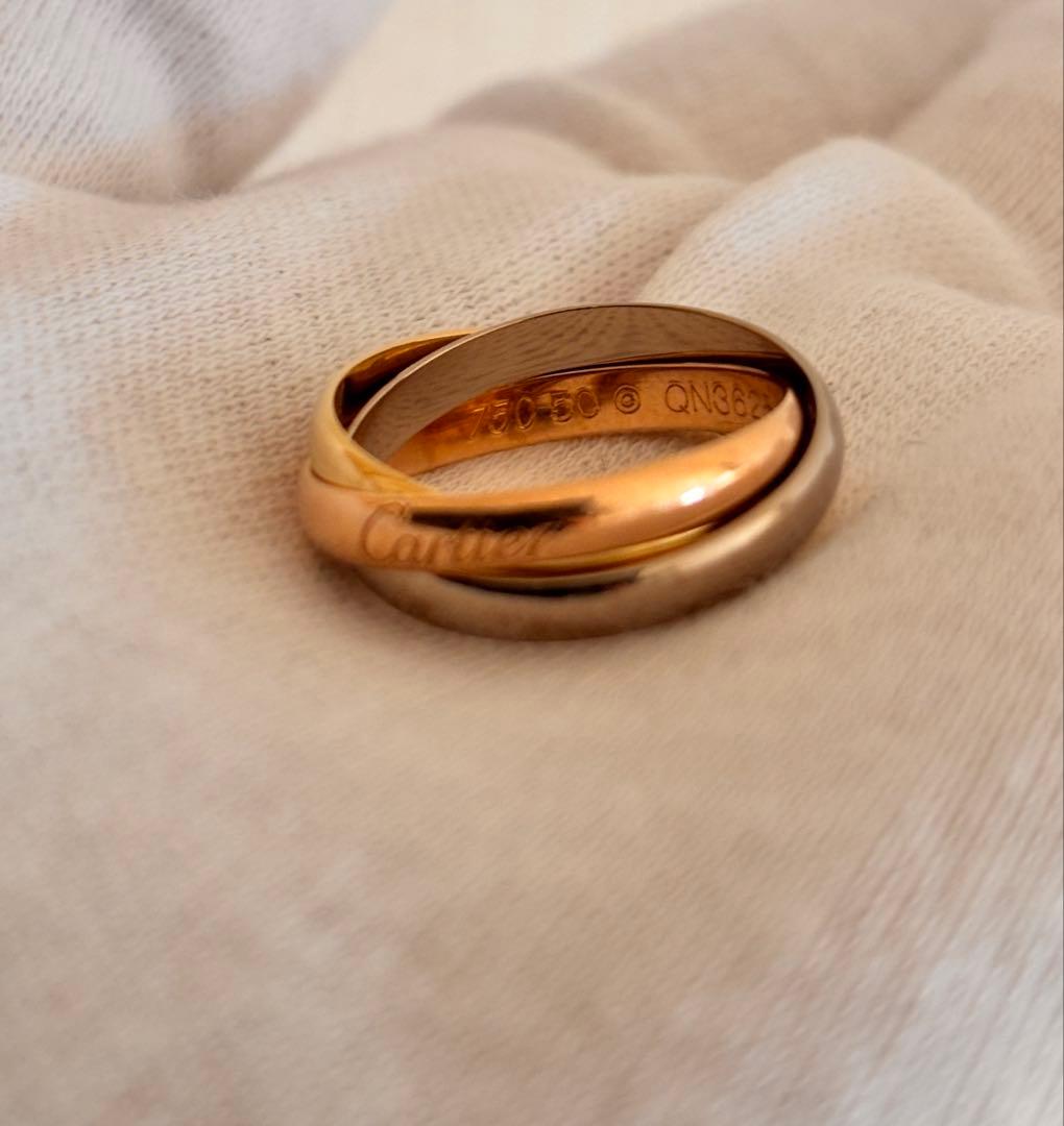 【1/12までお値下げ中】Cartierカルティエ トリニティリング SM 50