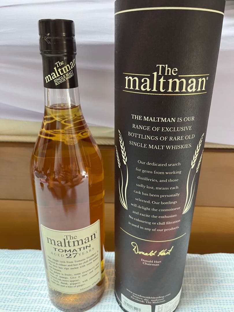 ウイスキー The maltman Tomatin 27