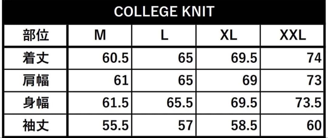 CHRONOIZM クロノイズム COLLEGE KNIT XL