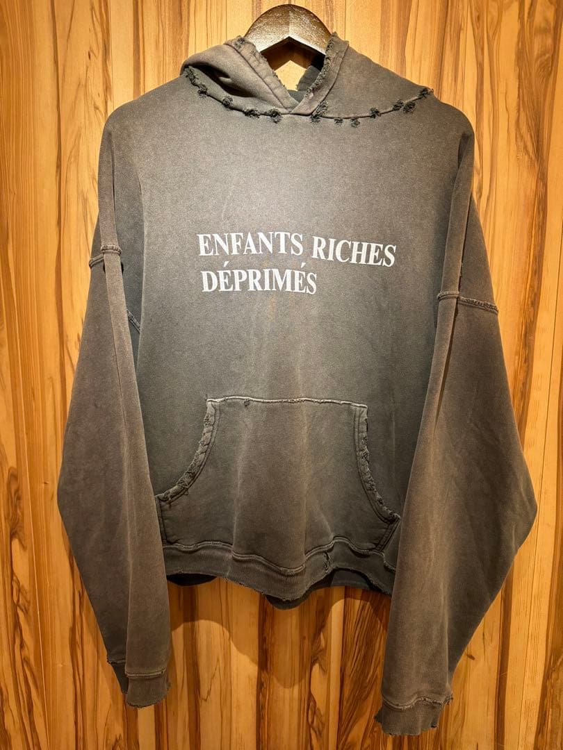 ENFANTS RICHES DÉPRIMÉS フード付きパーカー グレー