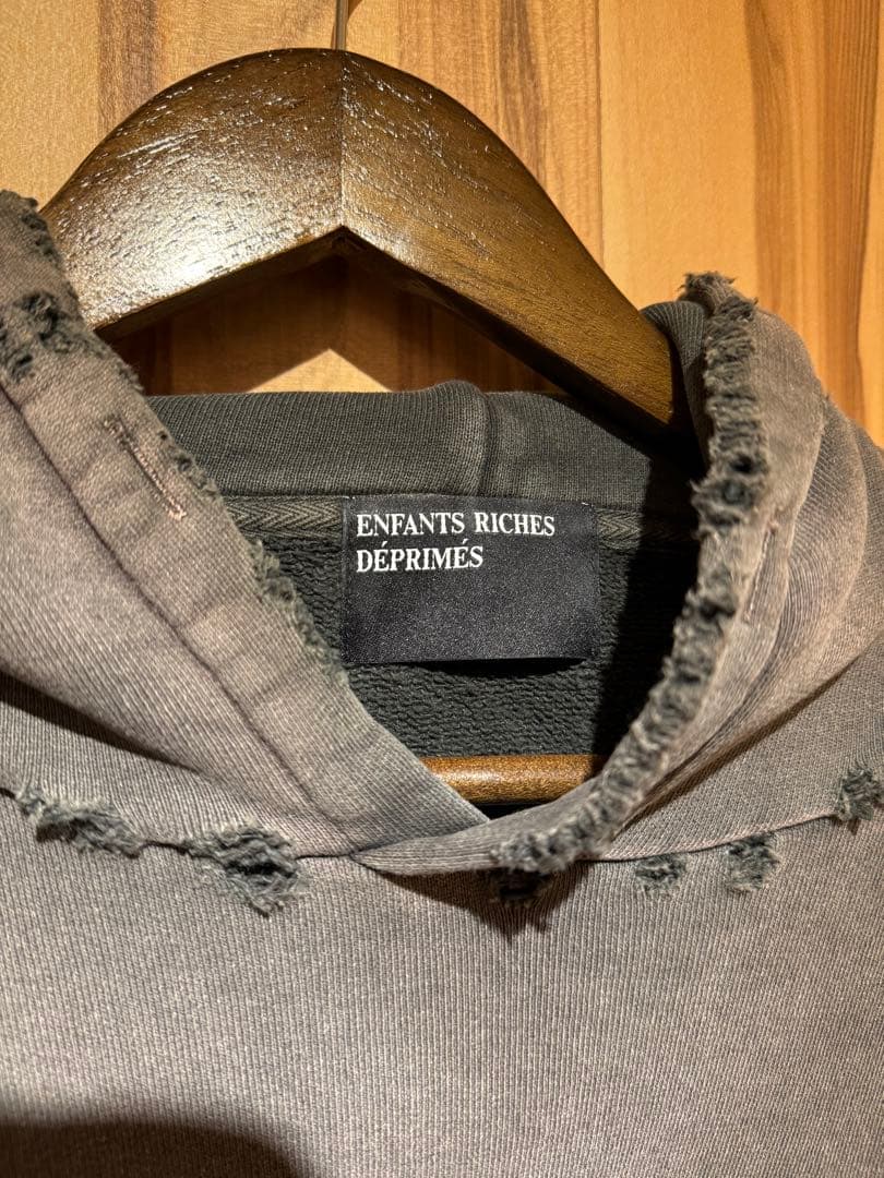 ENFANTS RICHES DÉPRIMÉS フード付きパーカー グレー