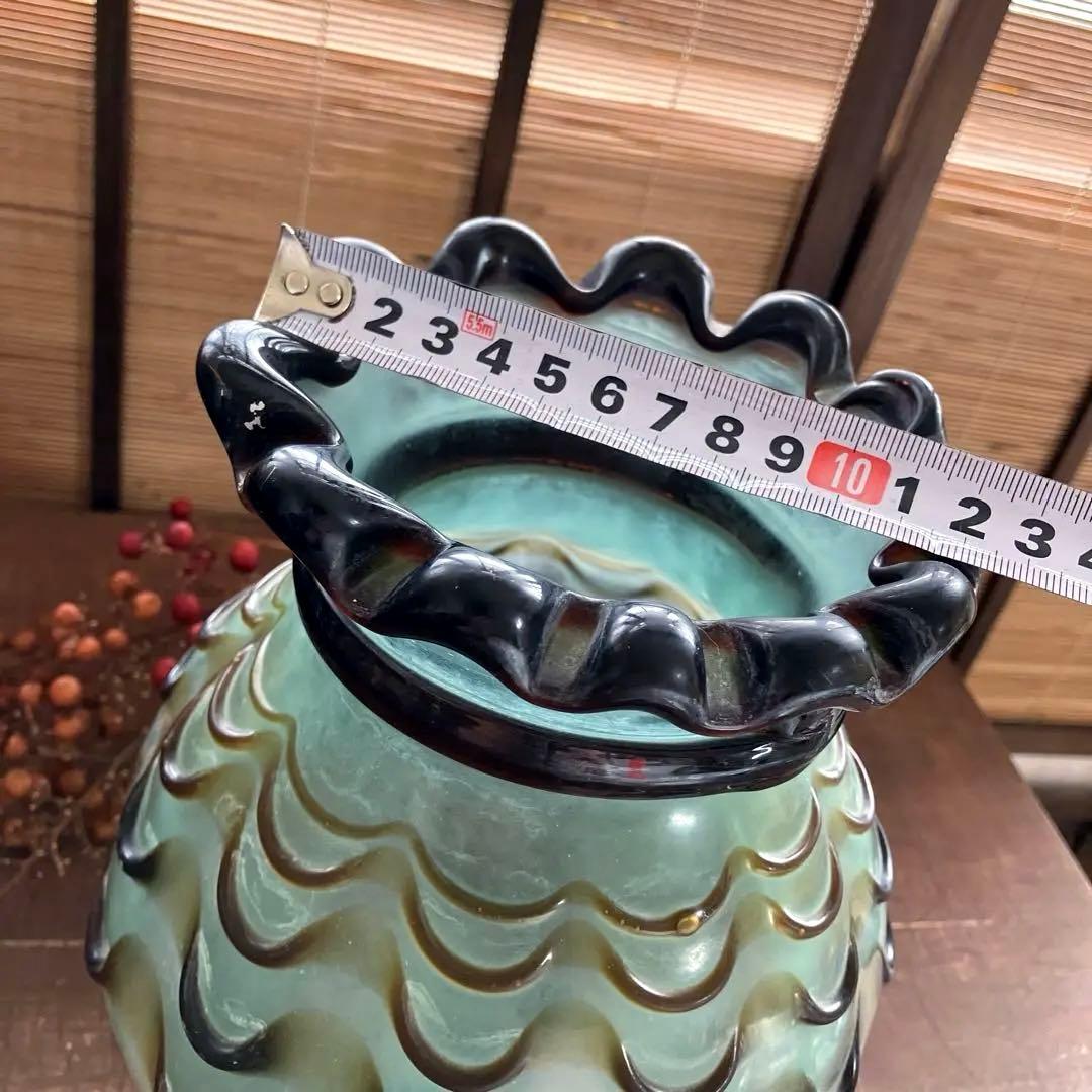 アンティーク　西洋　ガラス　花瓶　ヴィンテージ　スペイン　骨董