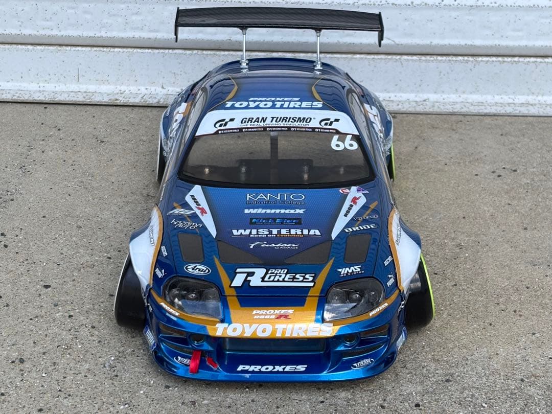 アディクション 80スープラ TOYO仕様 ラジドリボディ 塗装済未走行