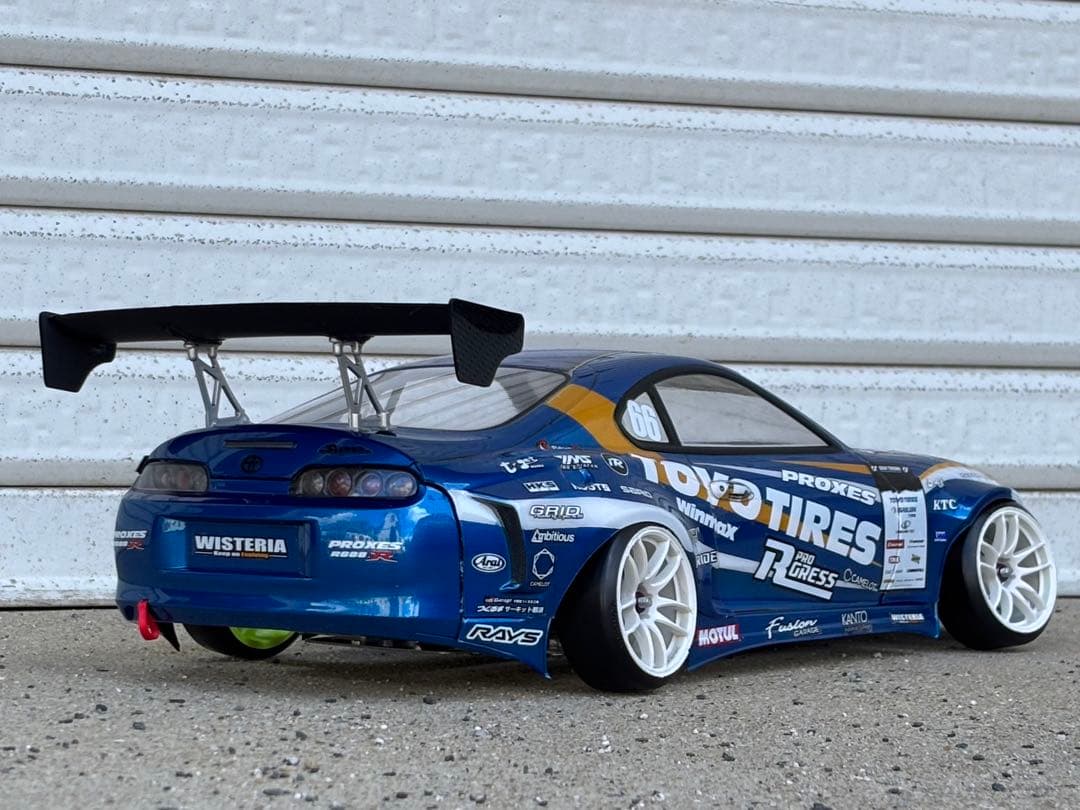 アディクション 80スープラ TOYO仕様 ラジドリボディ 塗装済未走行