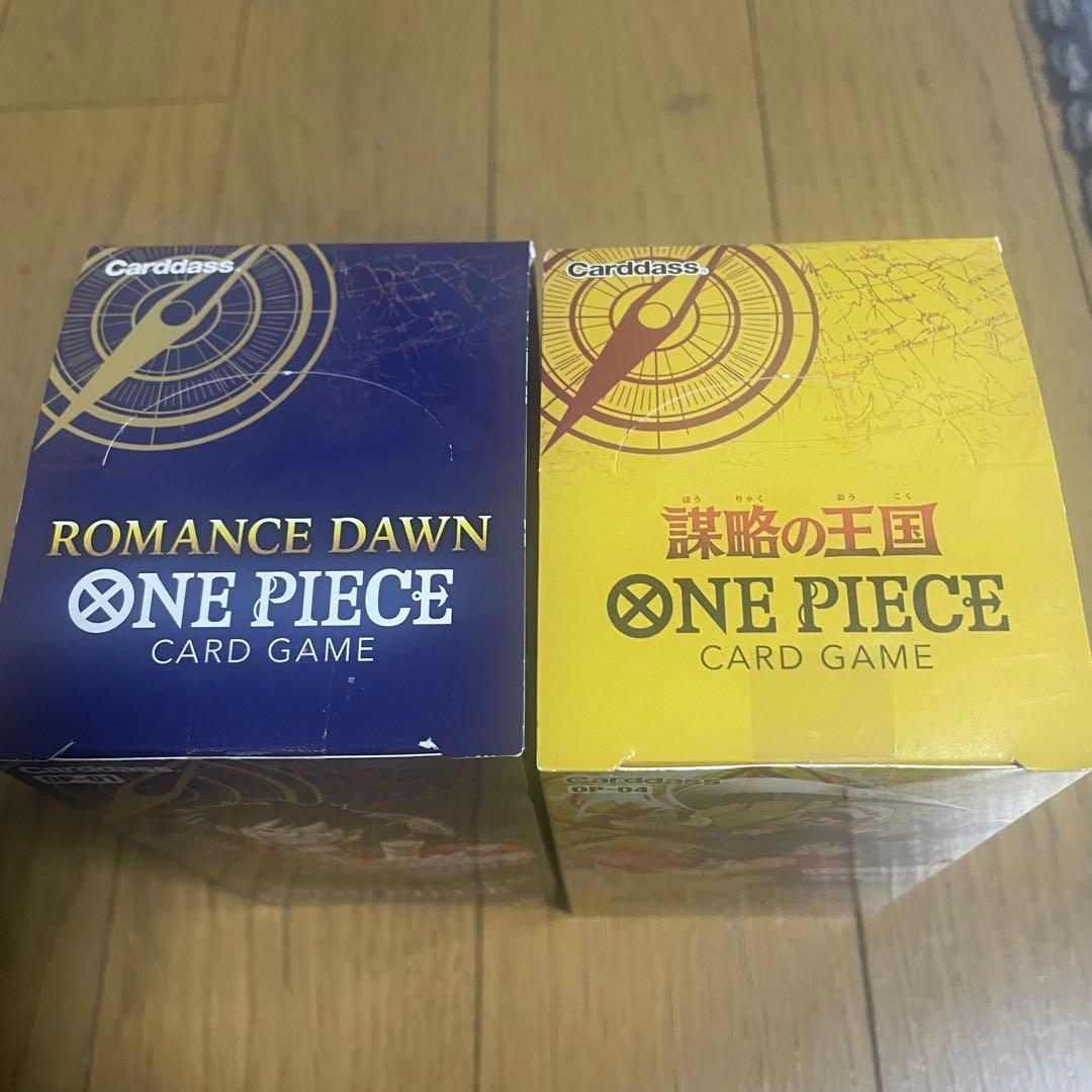 新品未開封テープ付きONEPIECEカードゲーム謀略の王国＆ロマンスドーン