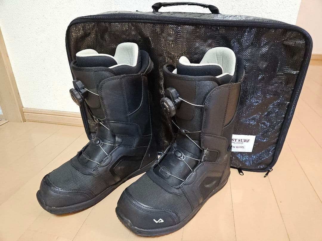 【ブーツケース付き】スノーボードブーツ ブラック 27.5cm ボア
