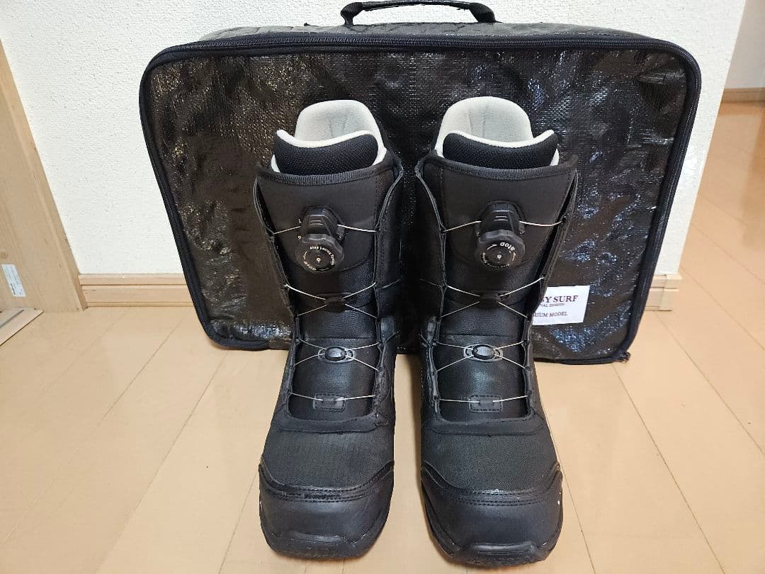 【ブーツケース付き】スノーボードブーツ ブラック 27.5cm ボア