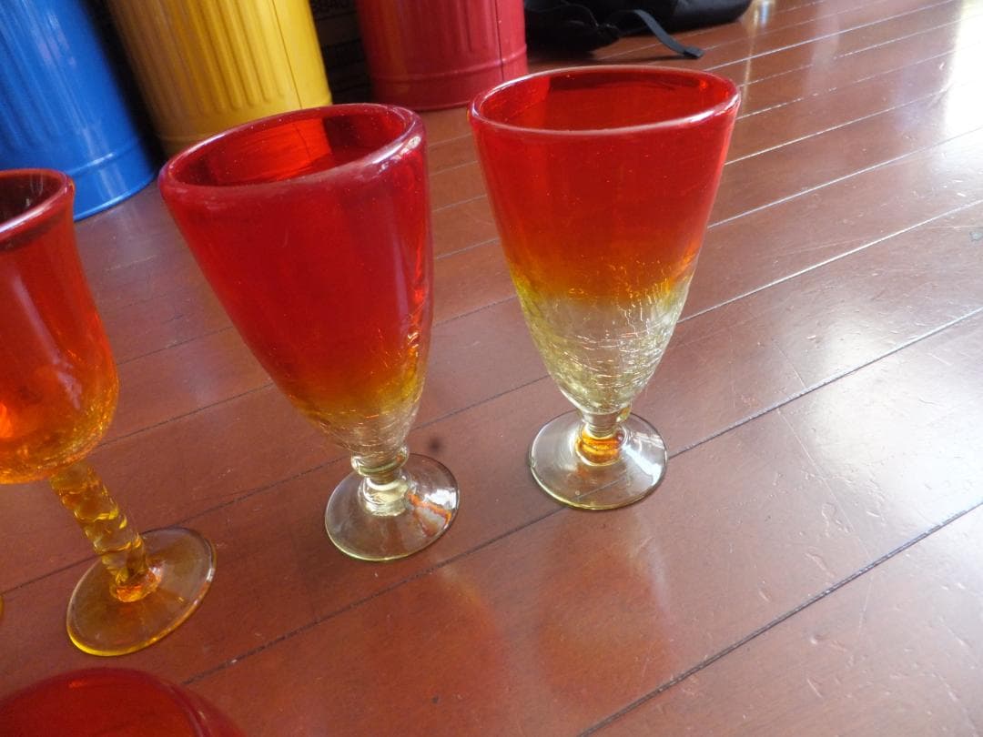 琉球ガラスのグラスなどのいろいろ１３個セット