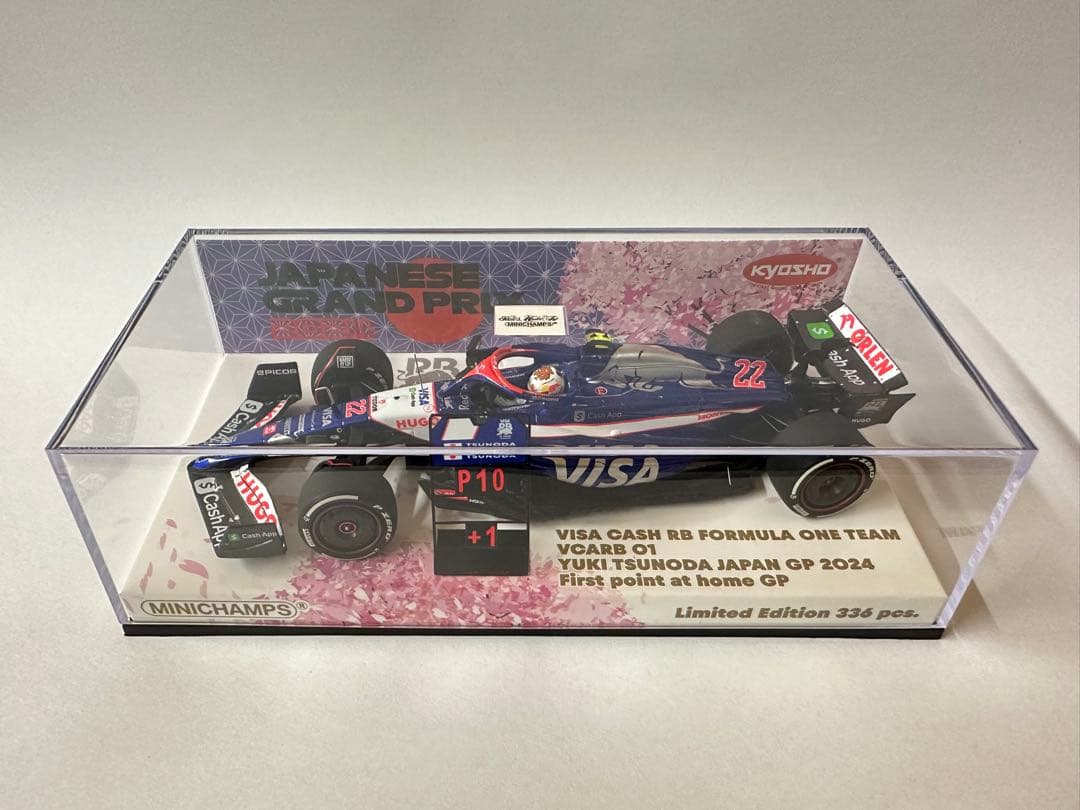 ミニチャンプス VISA CASH RB 角田 日本GP 1/43 京商別注F1