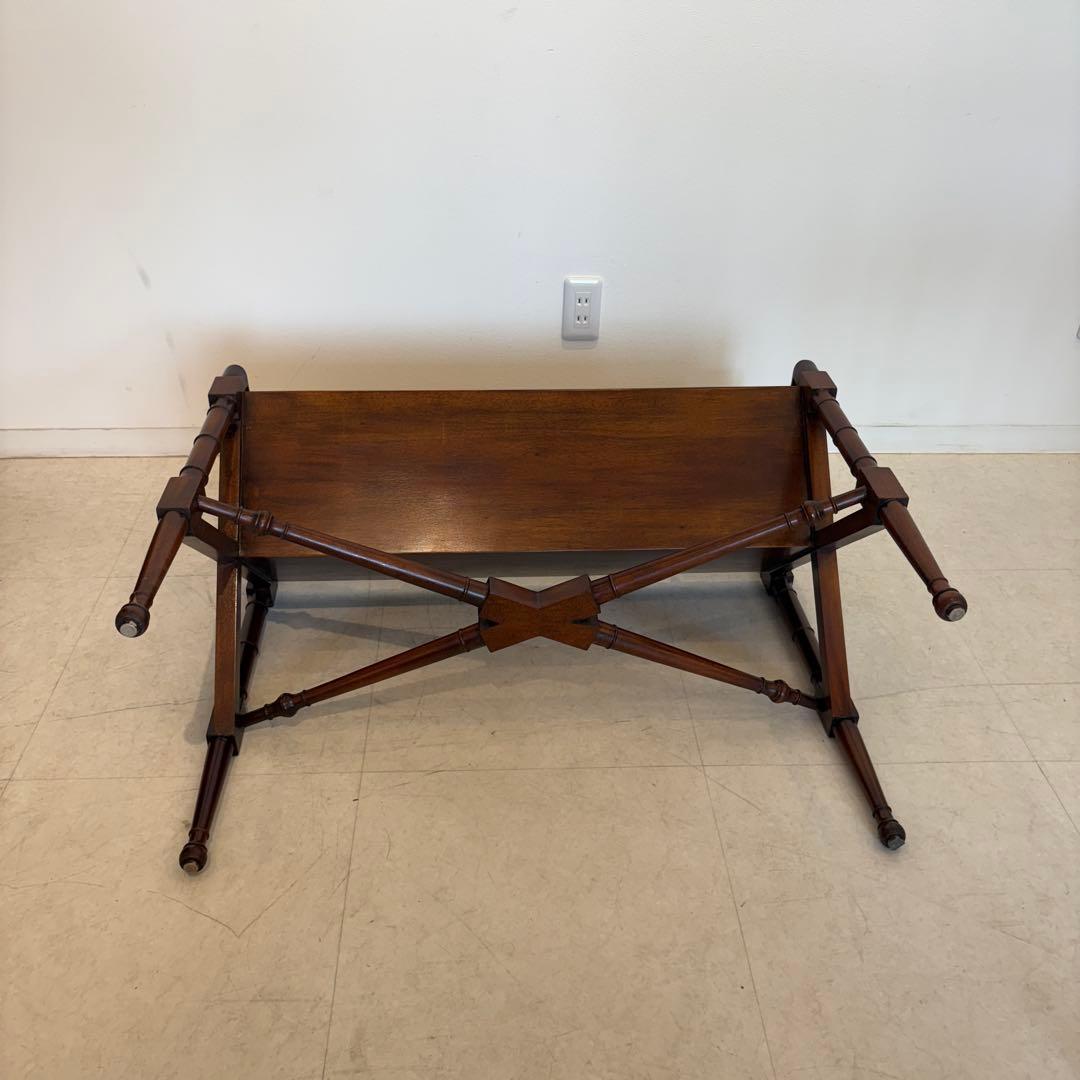 マホガニー材 ブックトローフ チッペンデール様式　イギリス　オープンシェルフ