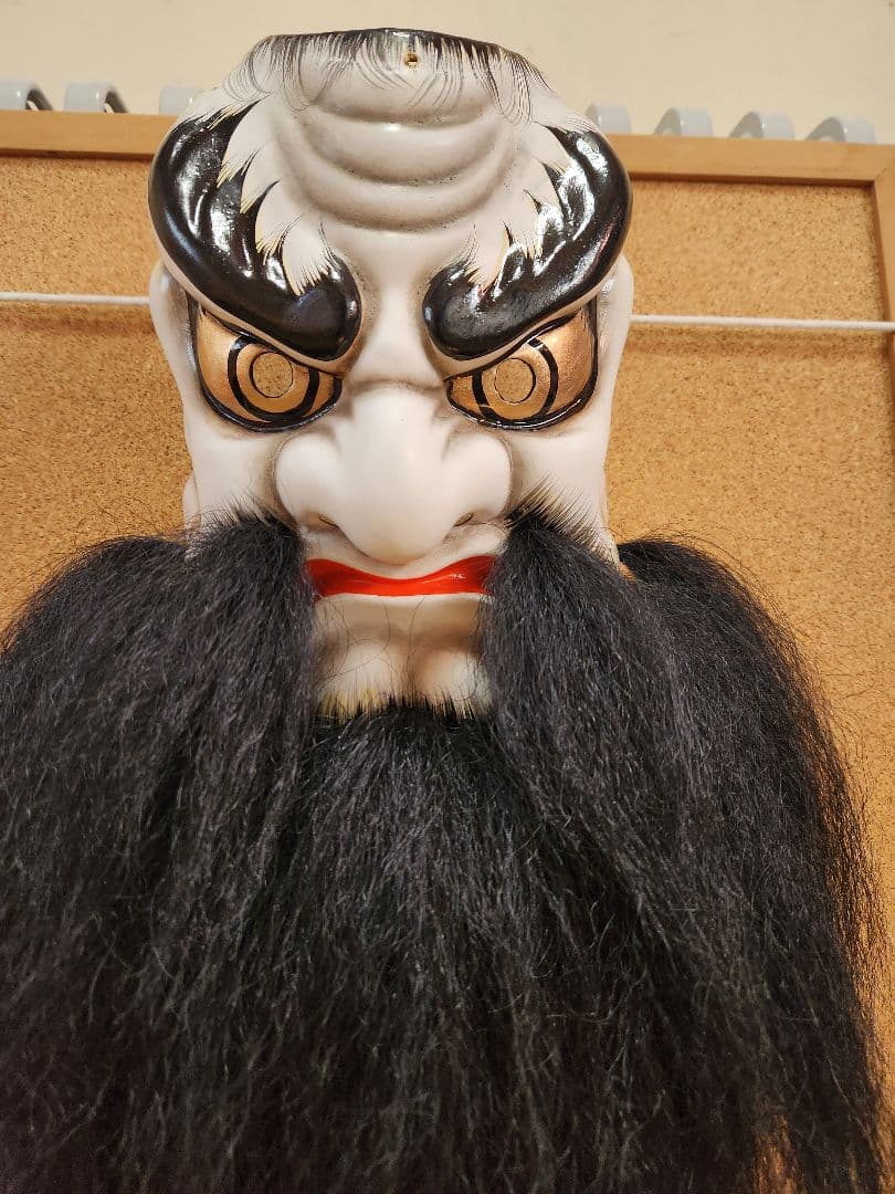 石見神楽　鍾馗面　柿田勝郎