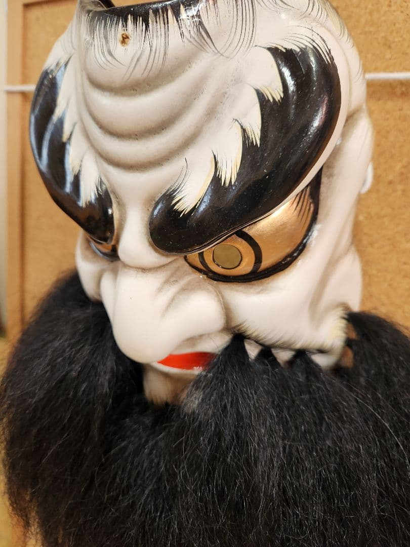 石見神楽　鍾馗面　柿田勝郎